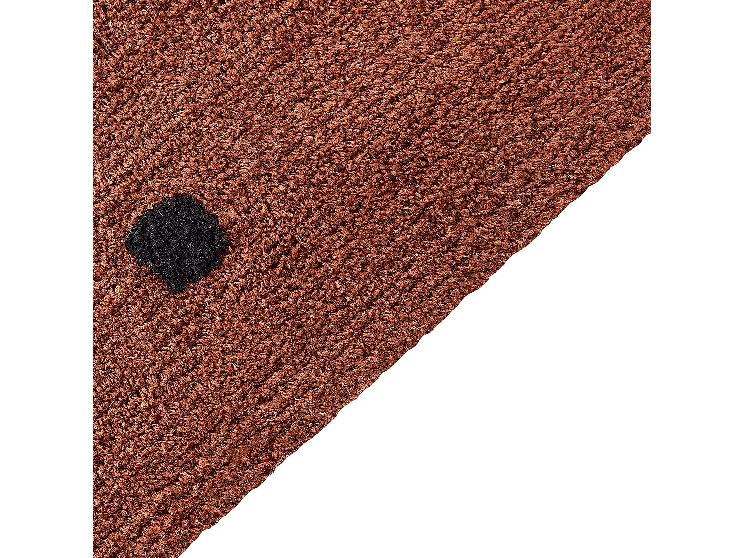 Tapis 140 x 200 cm en coton marron LAZA