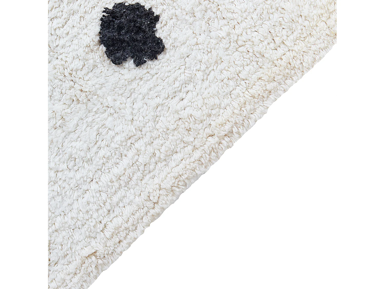 Tapis enfant LAZA Blanc cassé 140 x 200 cm Coton