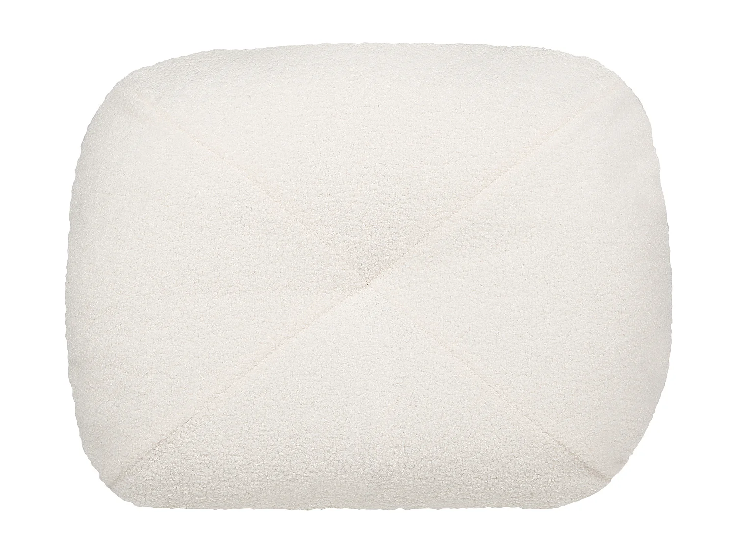 Fauteuil convertible OLDEN Bouclé Blanc