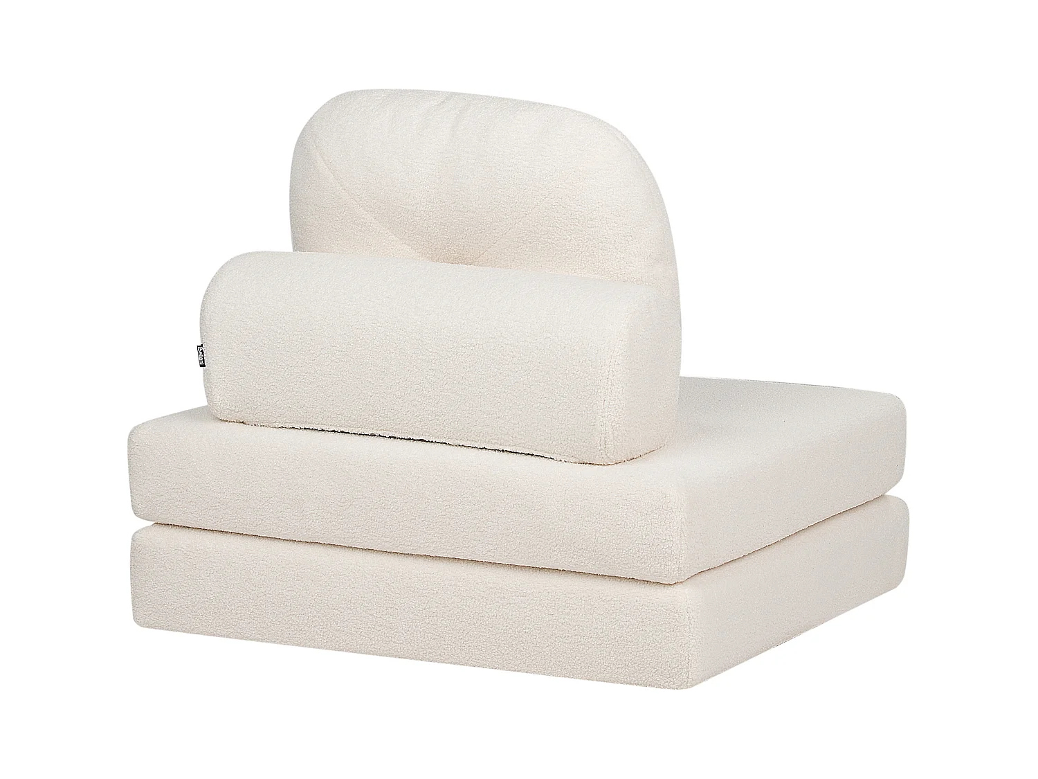 1-Sitzer Schlafsofa OLDEN Bouclé Weiss