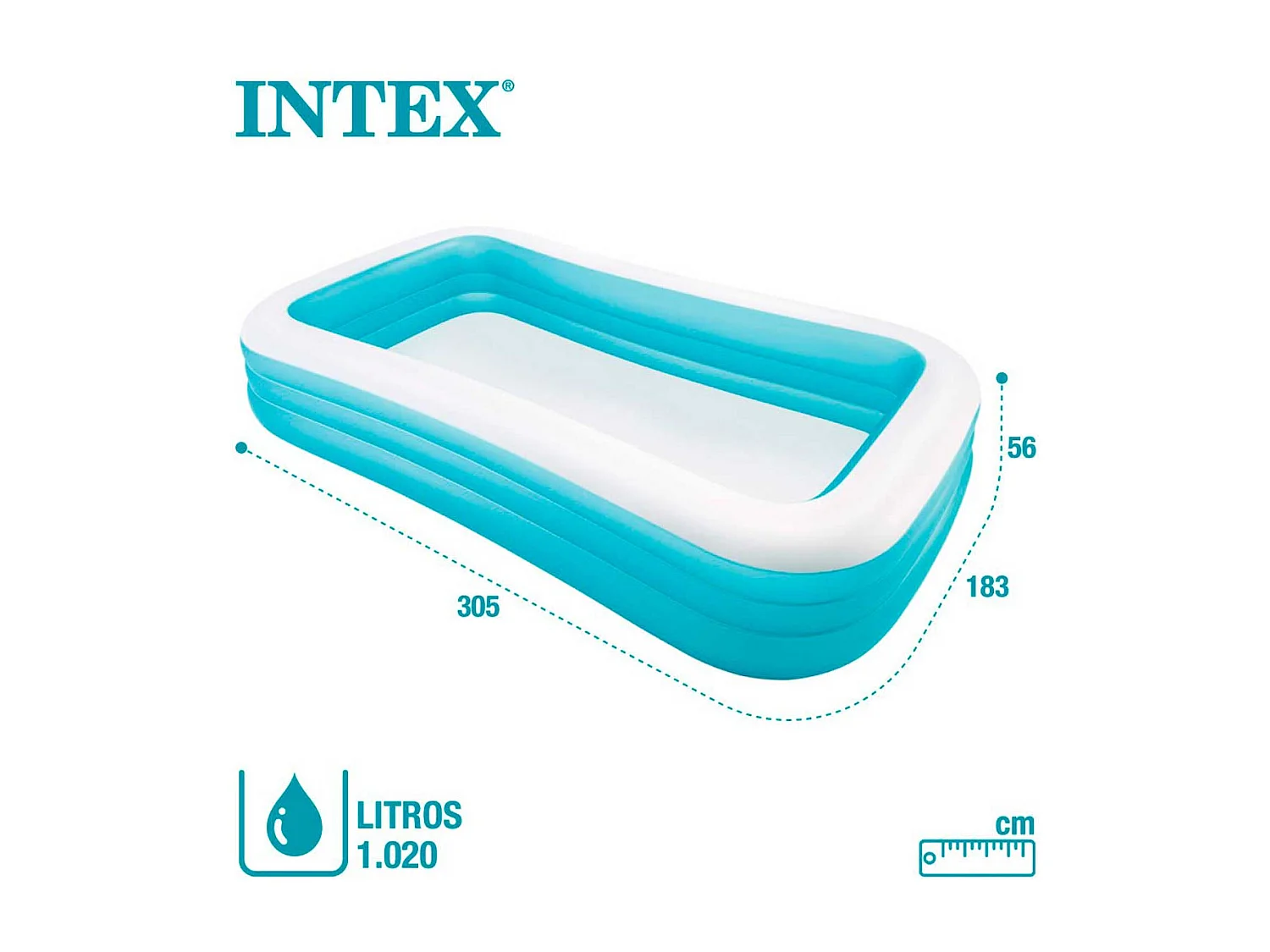 Swim Center Familienpool 305x183x56 cm