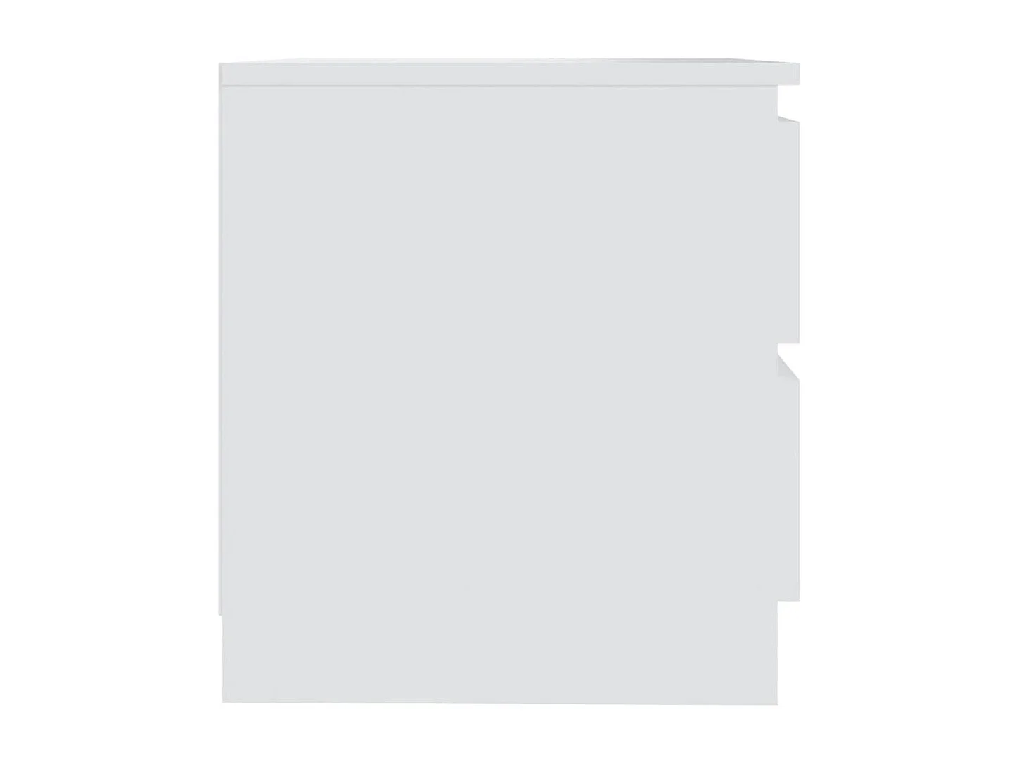 Nachtkastjes 2 st 50x39x43,5 cm bewerkt hout wit