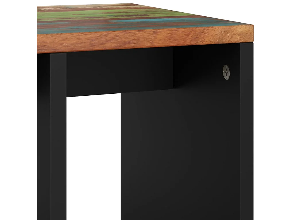Table d'appoint 40x31x46cm Bois de récupération et d'ingénierie