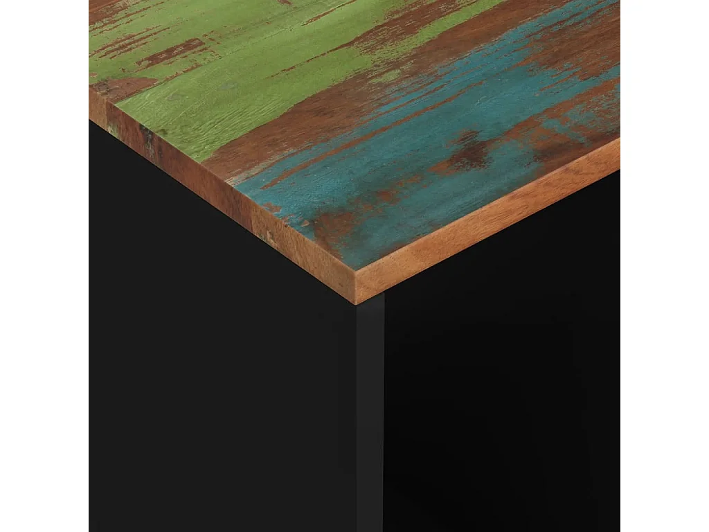 Table d'appoint 40x31x46cm Bois de récupération et d'ingénierie