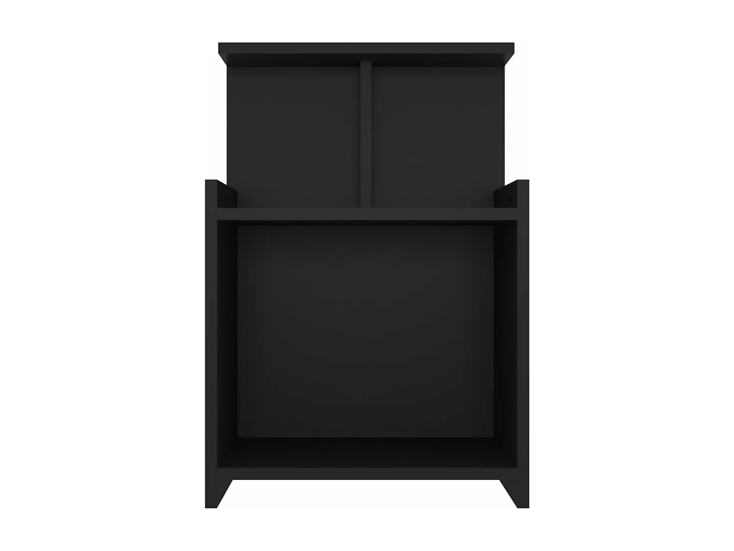 Tables de chevet 2 pièces Noir 40x35x60 cm Aggloméré