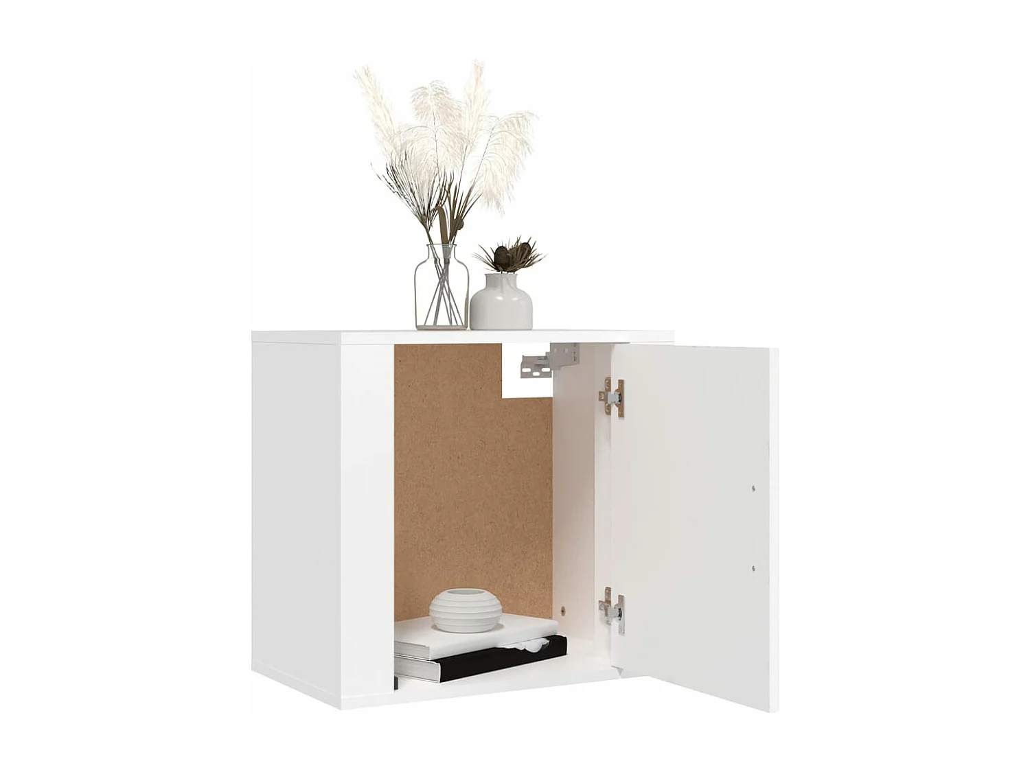 Table de chevet murale Blanc 50x30x47 cm