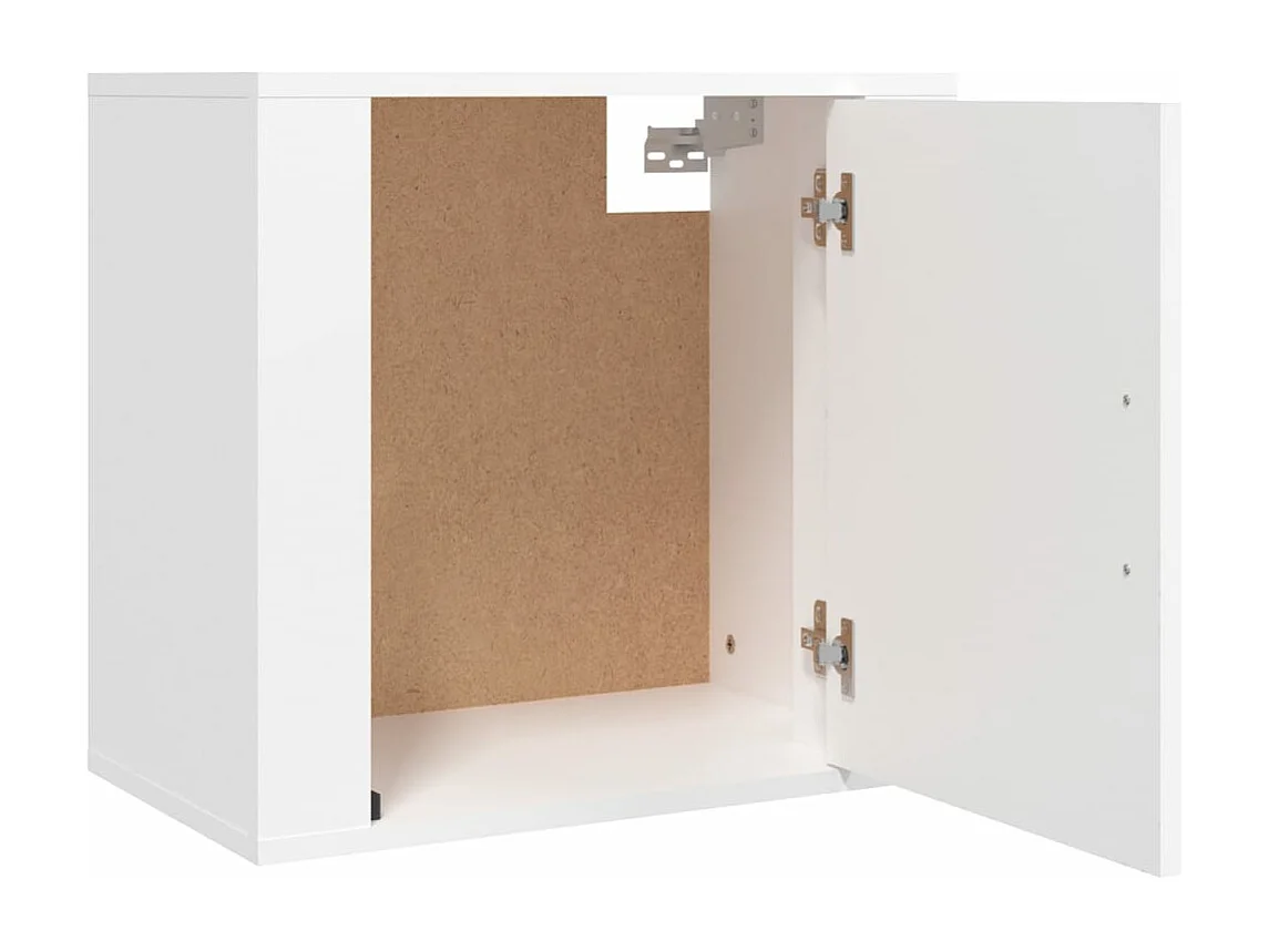 Table de chevet murale Blanc 50x30x47 cm