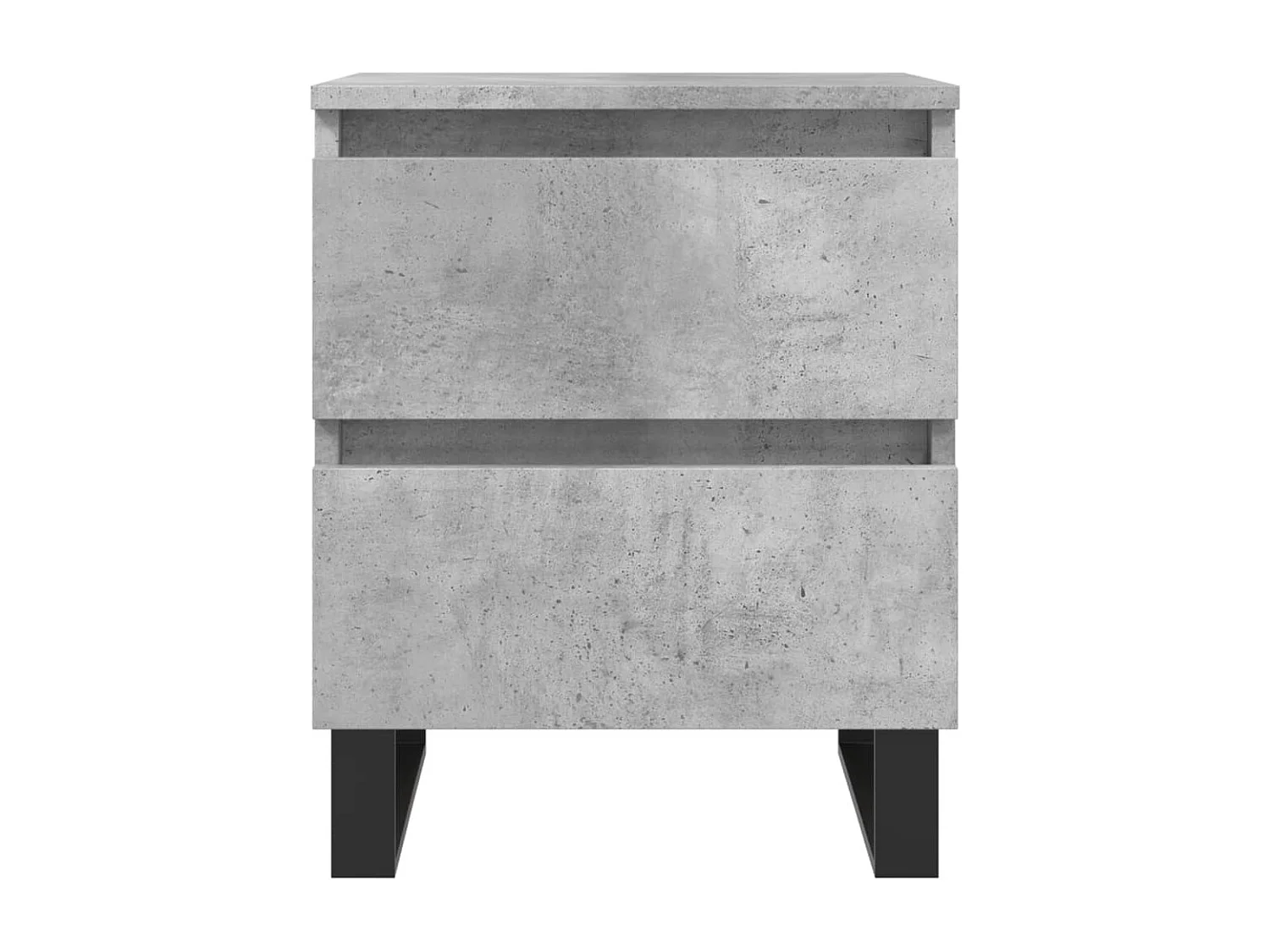 Table de chevet gris béton 40x35x50 cm bois d’ingénierie