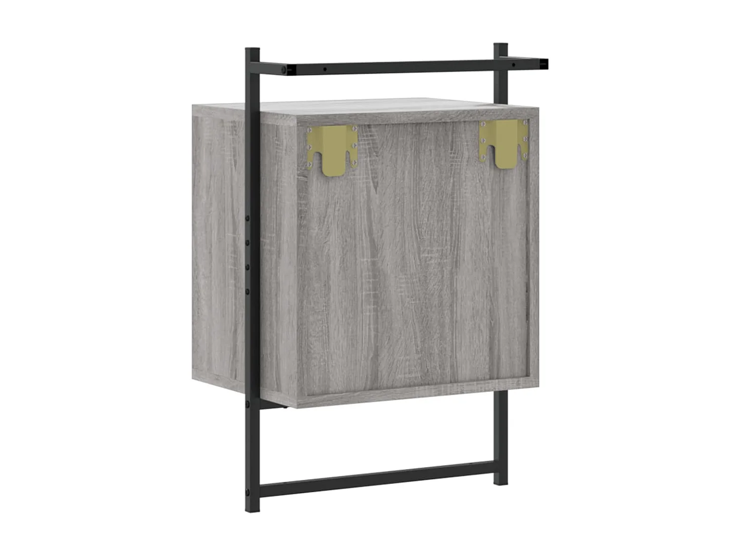 Table de chevet murale sonoma gris 40x30x61cm bois d'ingénierie