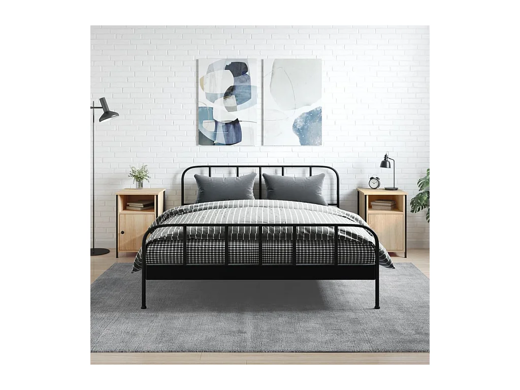 Mesitas noche 2 unidades madera contrachapada color roble 40x42x60cm