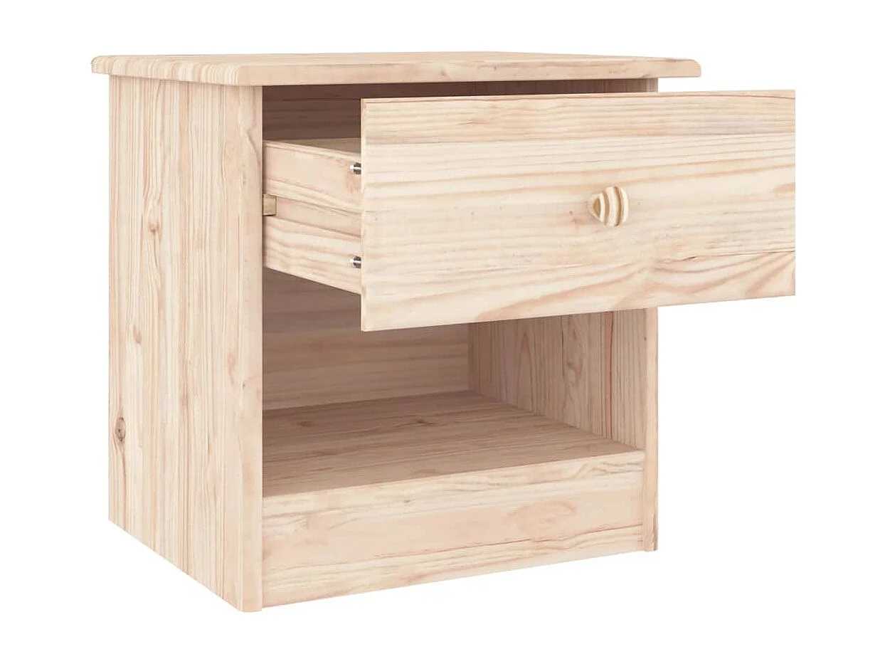 Table de chevet ALTA 43x35x40,5 cm bois de pin massif