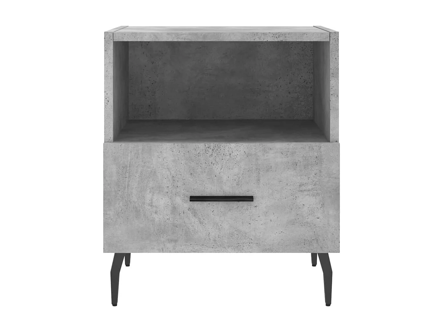 Tables de chevet 2pièces gris béton 40x35x47,5cm bois d’ingénierie