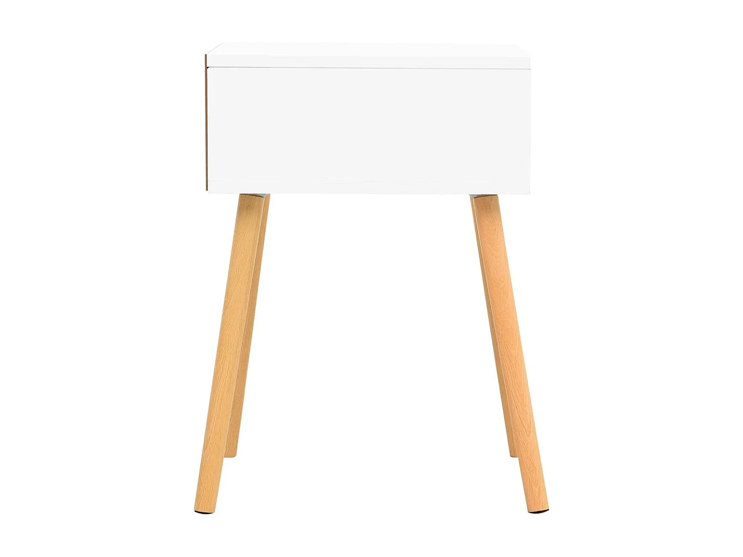 Mesa de cabeceira 40x40x56 cm aglomerado branco/carvalho sonoma