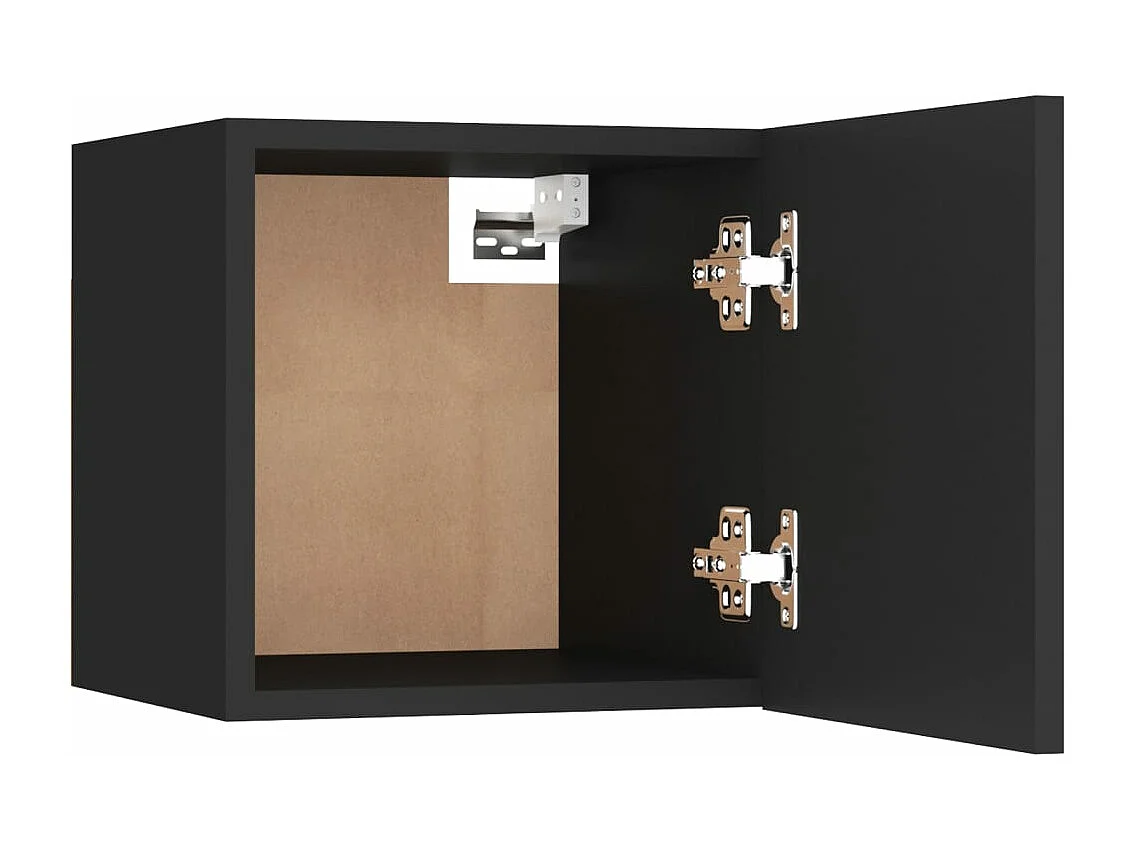 Table de chevet Noir 30,5x30x30 cm Aggloméré