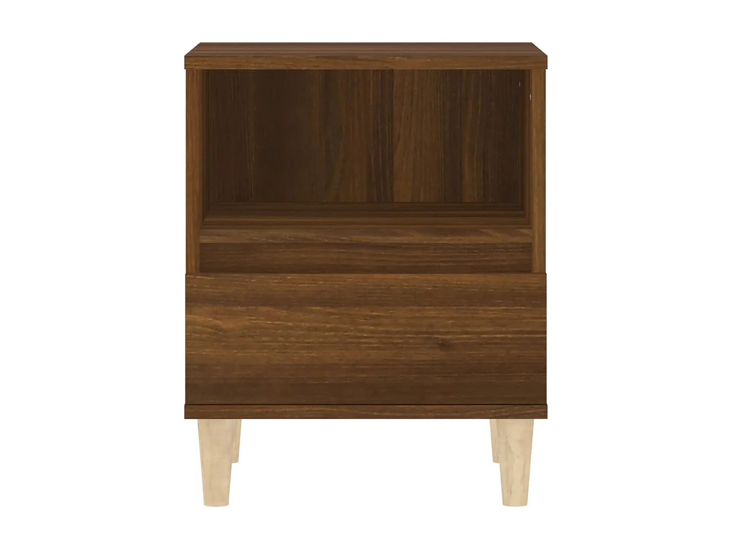 Mesa de cabeceira 40x35x50 cm cor carvalho castanho