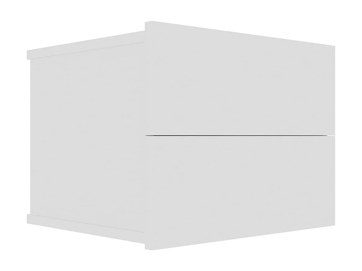 Mesas de cabeceira 2 peças 40x30x30 cm contraplacado branco