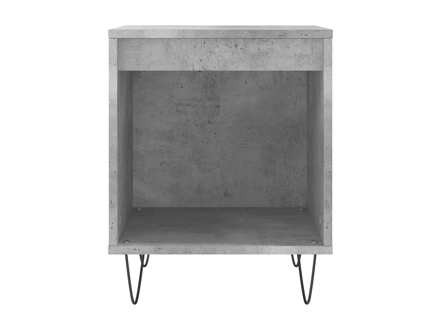Table de chevet gris béton 40x35x50 cm bois d’ingénierie