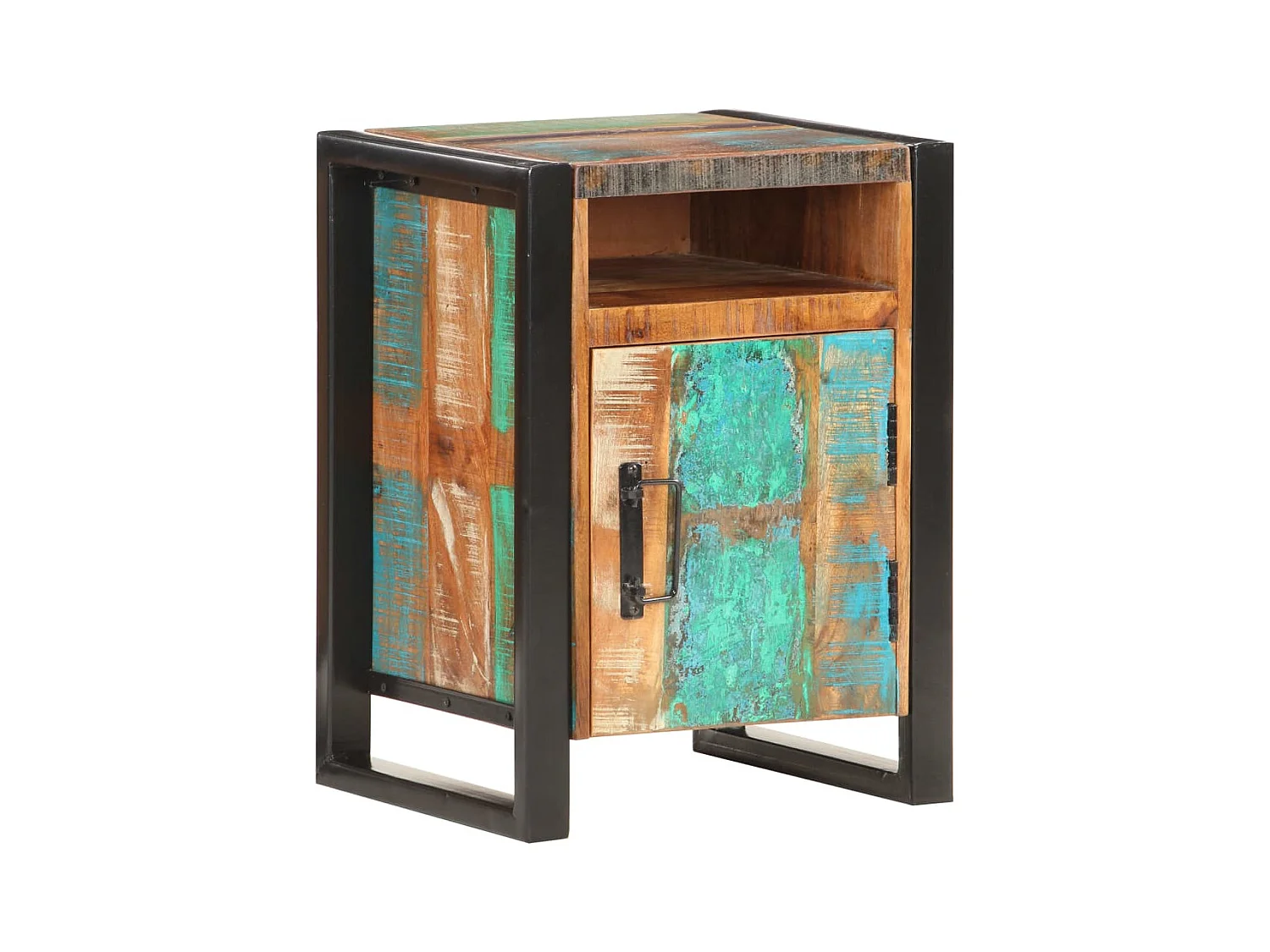 Table de chevet 40x35x55 cm Bois de récupération massif