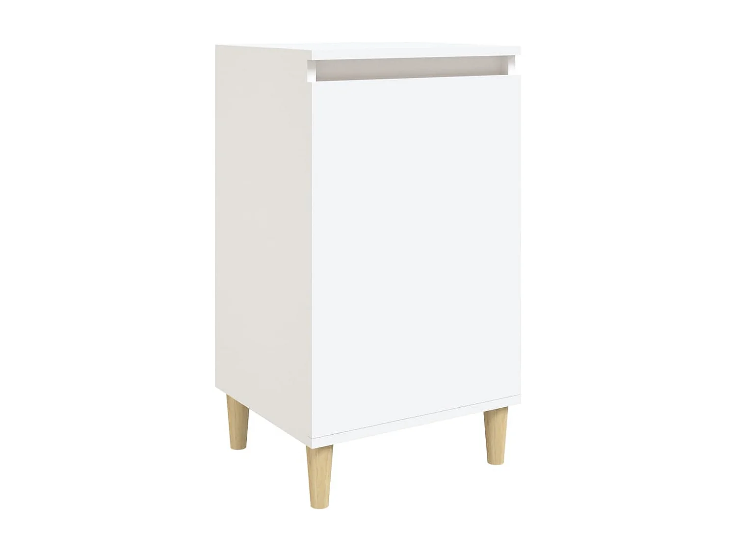 Table de chevet blanc 40x35x70 cm bois d’ingénierie