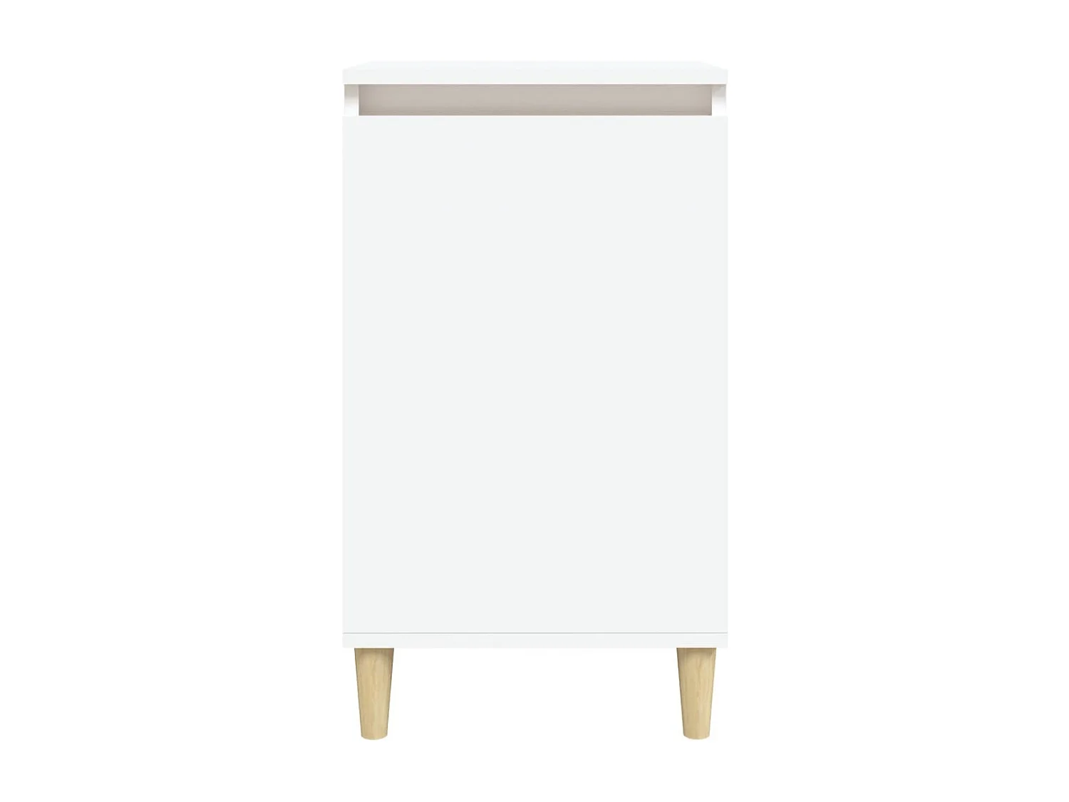 Table de chevet blanc 40x35x70 cm bois d’ingénierie