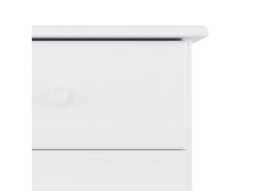 Mesa de cabeceira ALTA 43x35x40,5 cm pinho maciço branco