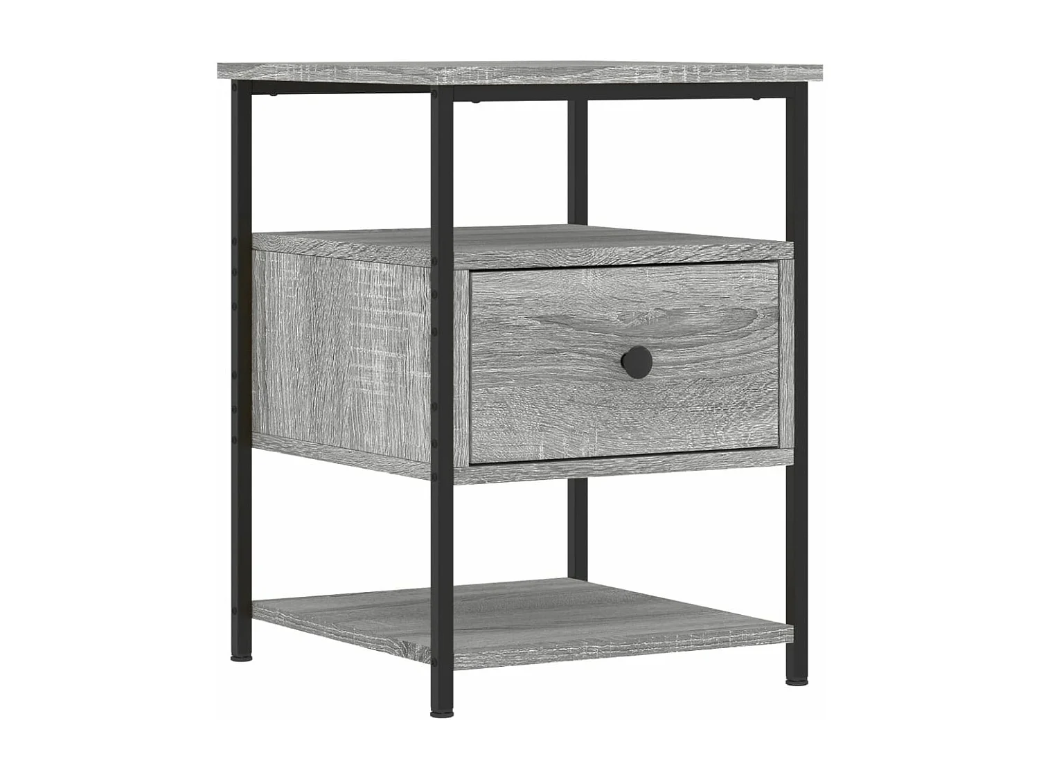 Tables de chevet 2 pièces sonoma gris 40x42x56cm bois d'ingénierie