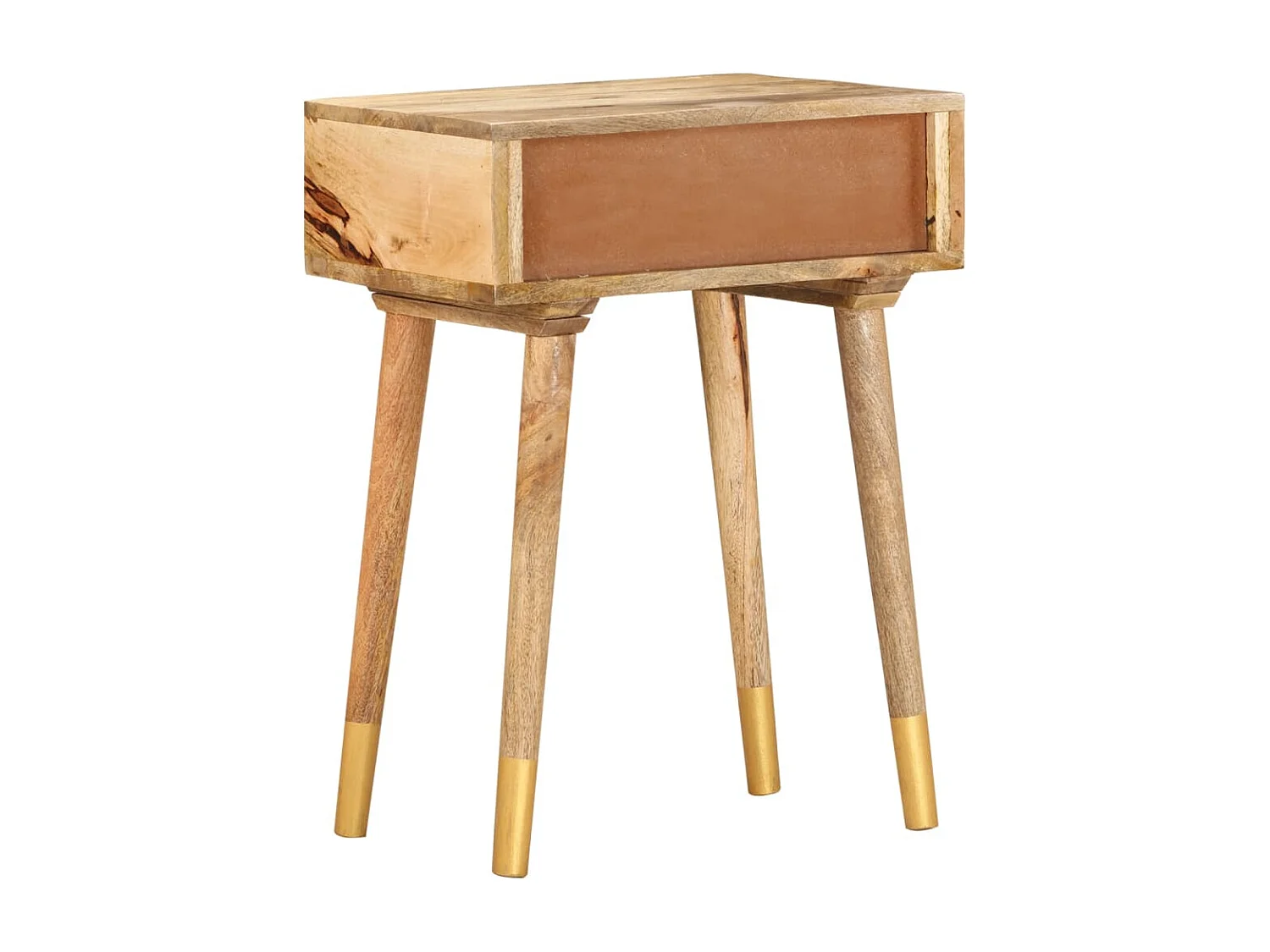 Table de chevet 43 x 30 x 58 cm Bois de manguier massif