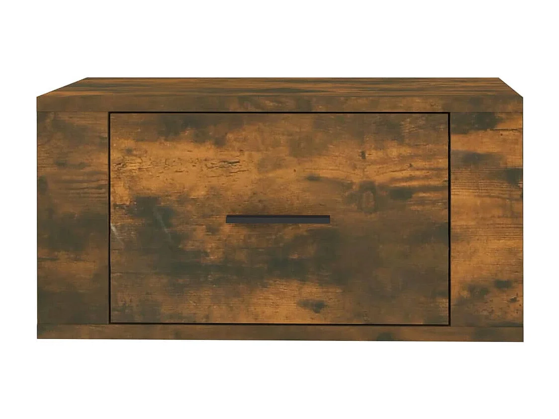 Tables de chevet murales 2 pièces Chêne fumé 50x36x25 cm