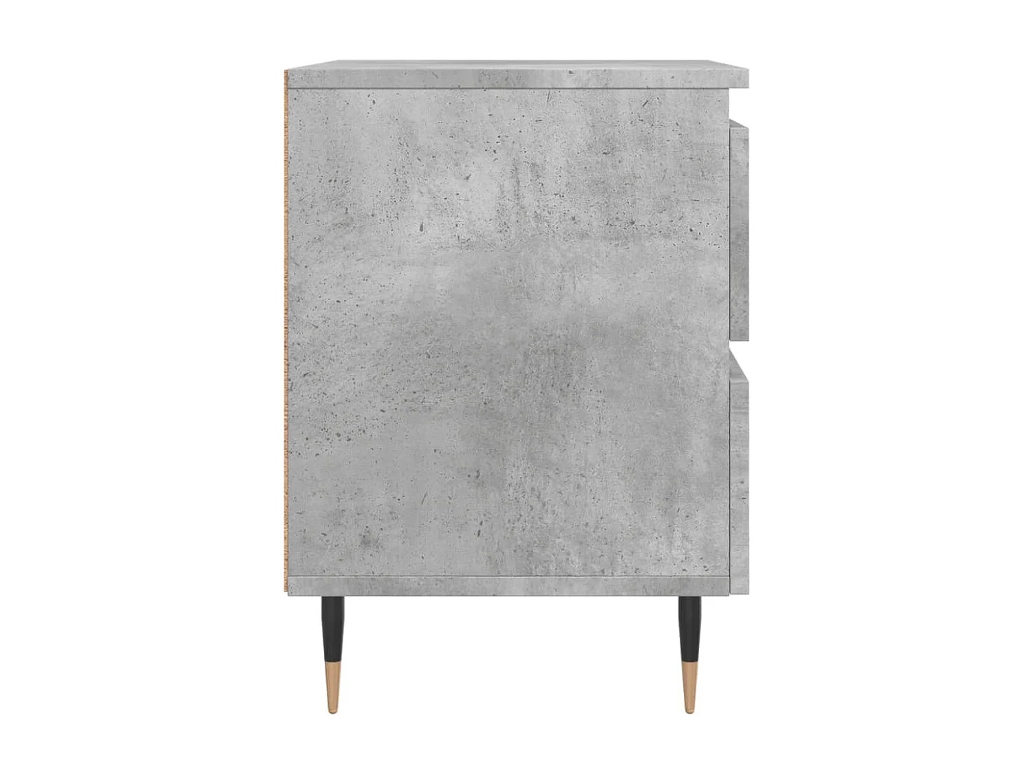 Table de chevet gris béton 40x35x50 cm bois d’ingénierie