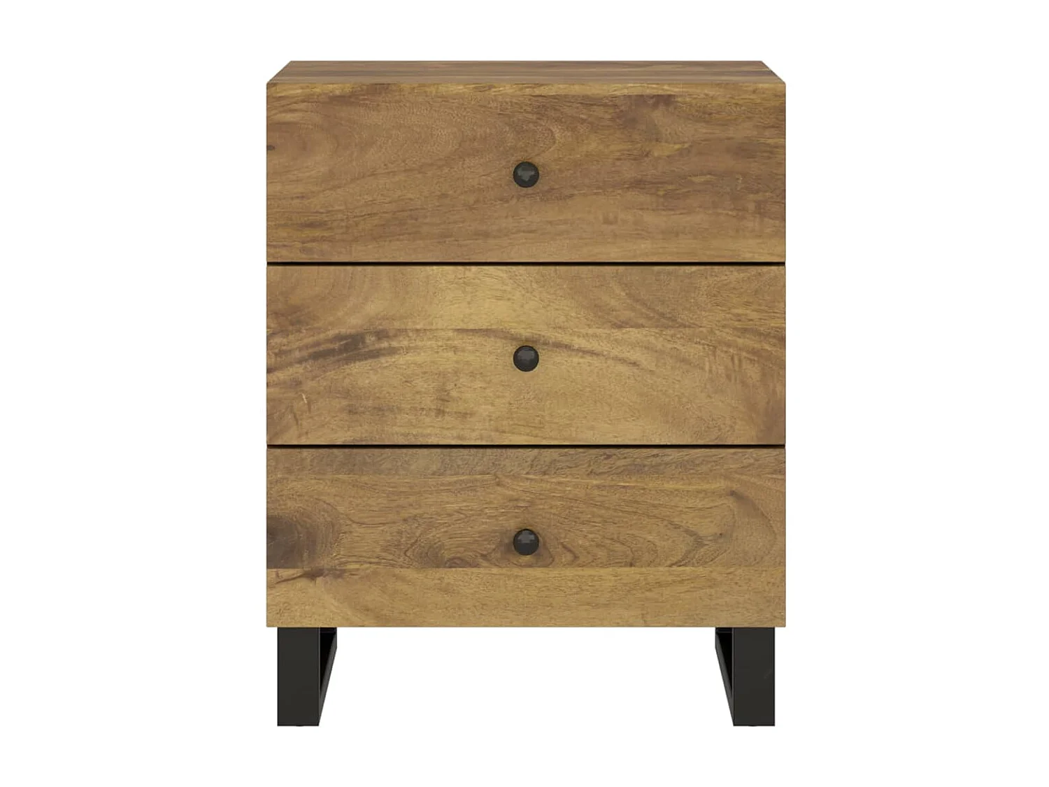 Table de chevet 50x33x62 cm Bois de manguier et d'ingénierie