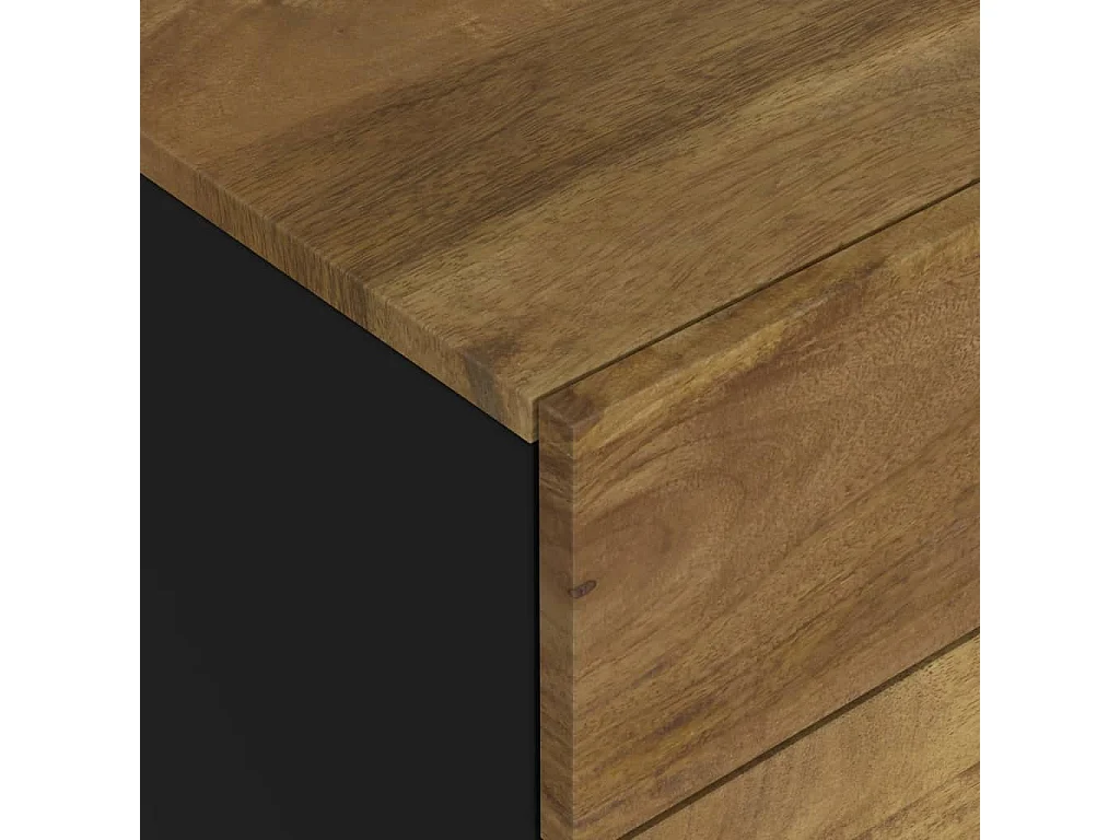 Table de chevet 50x33x62 cm Bois de manguier et d'ingénierie