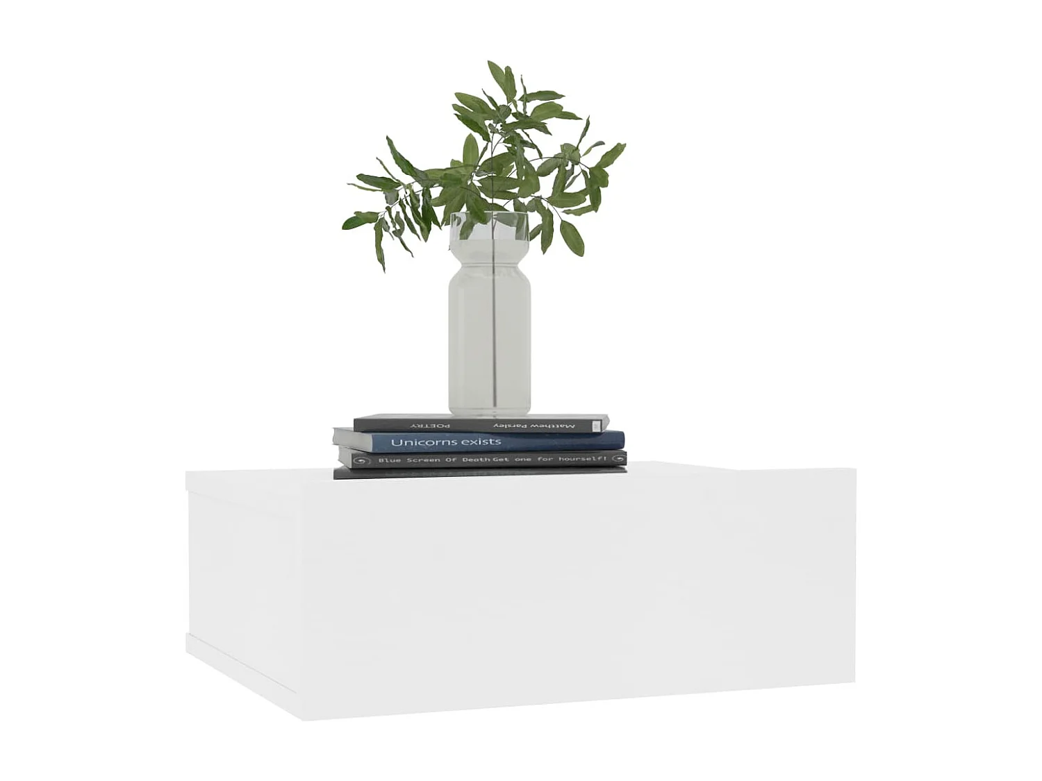 Tables de chevet flottantes 2 pièces Blanc 40x30x15 cm Aggloméré