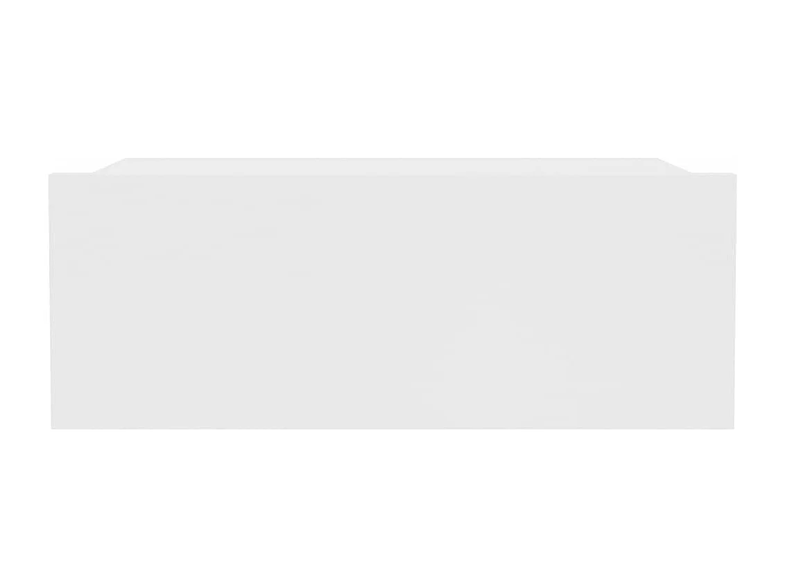 Tables de chevet flottantes 2 pièces Blanc 40x30x15 cm Aggloméré