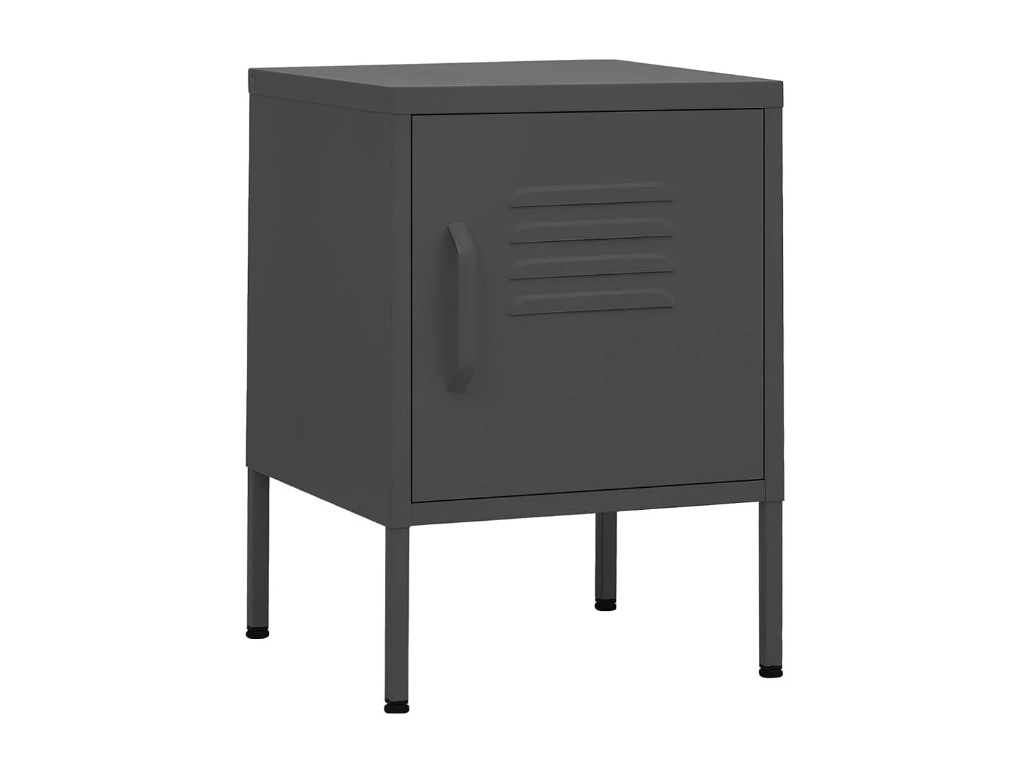 Table de chevet Anthracite 35x35x51 cm Acier