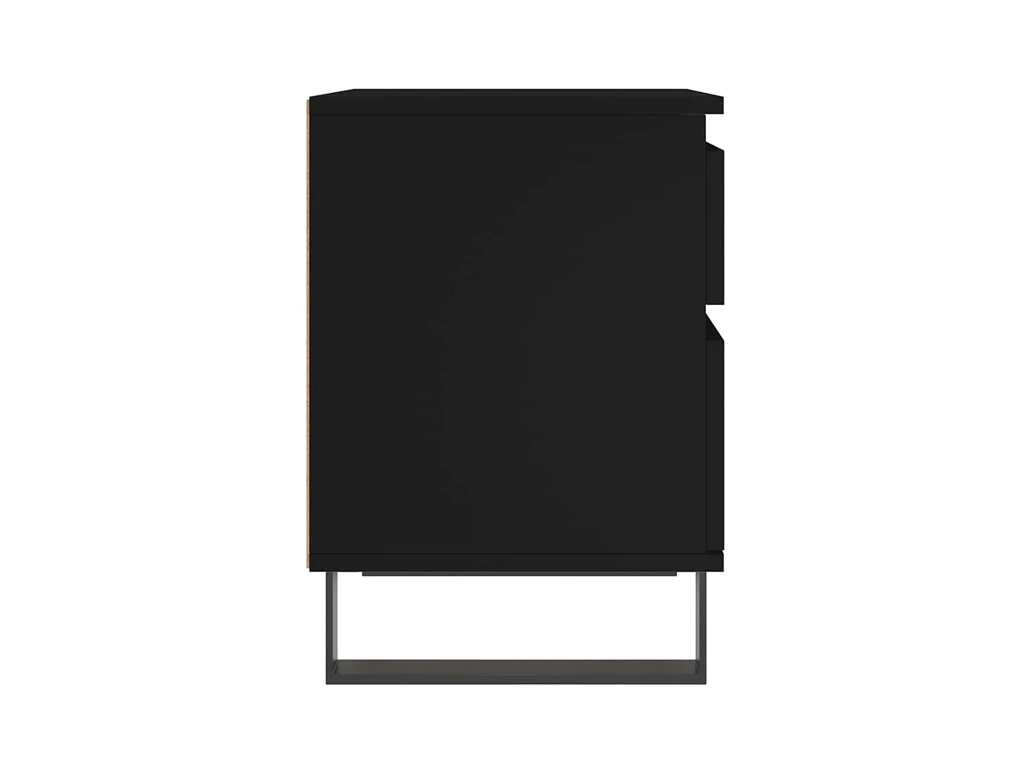 Nachtkastje 40x35x50 cm bewerkt hout zwart