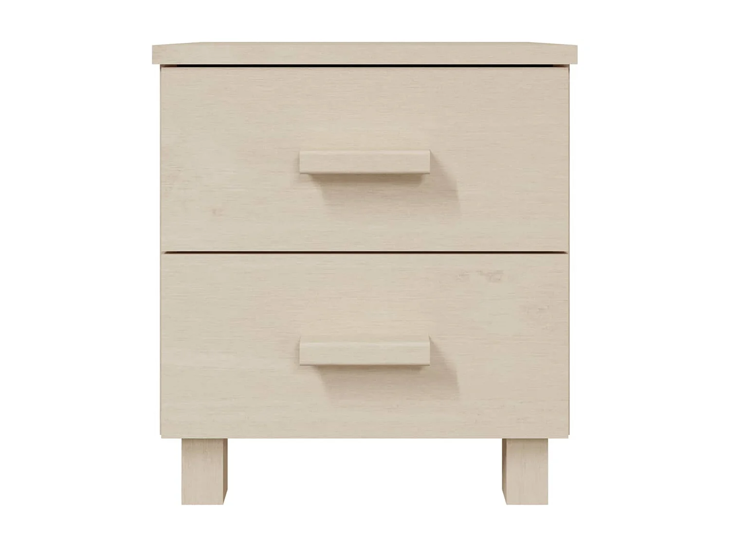 Mesitas noche 2 unidades HAMAR pino macizo marrón miel 40x35x44,5 cm