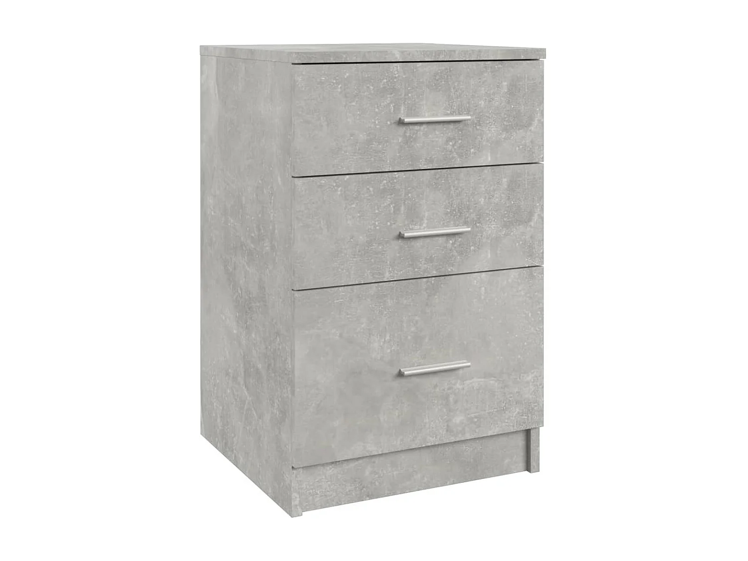 Table de chevet Gris béton 40x40x63 cm Bois d’ingénierie