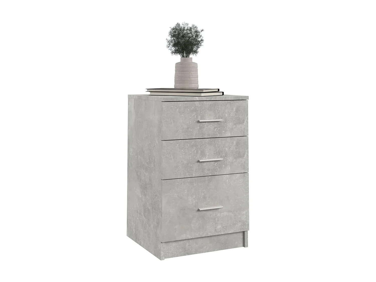 Table de chevet Gris béton 40x40x63 cm Bois d’ingénierie