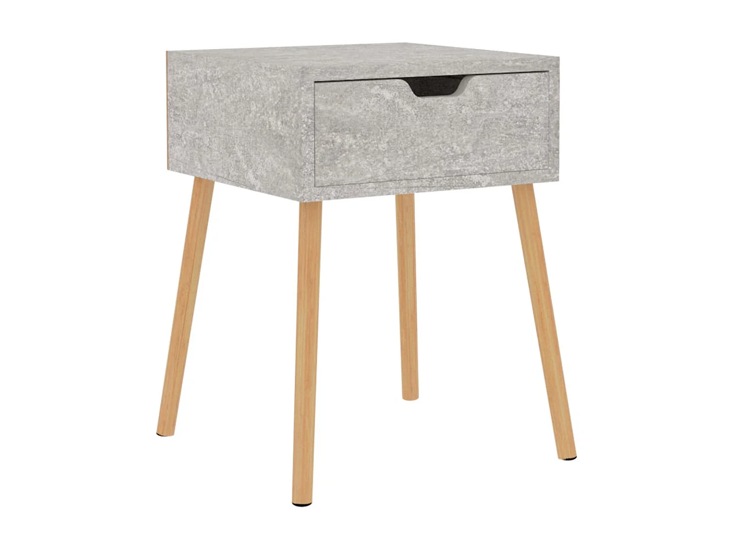 Table de chevet Gris béton 40x40x56 cm Aggloméré