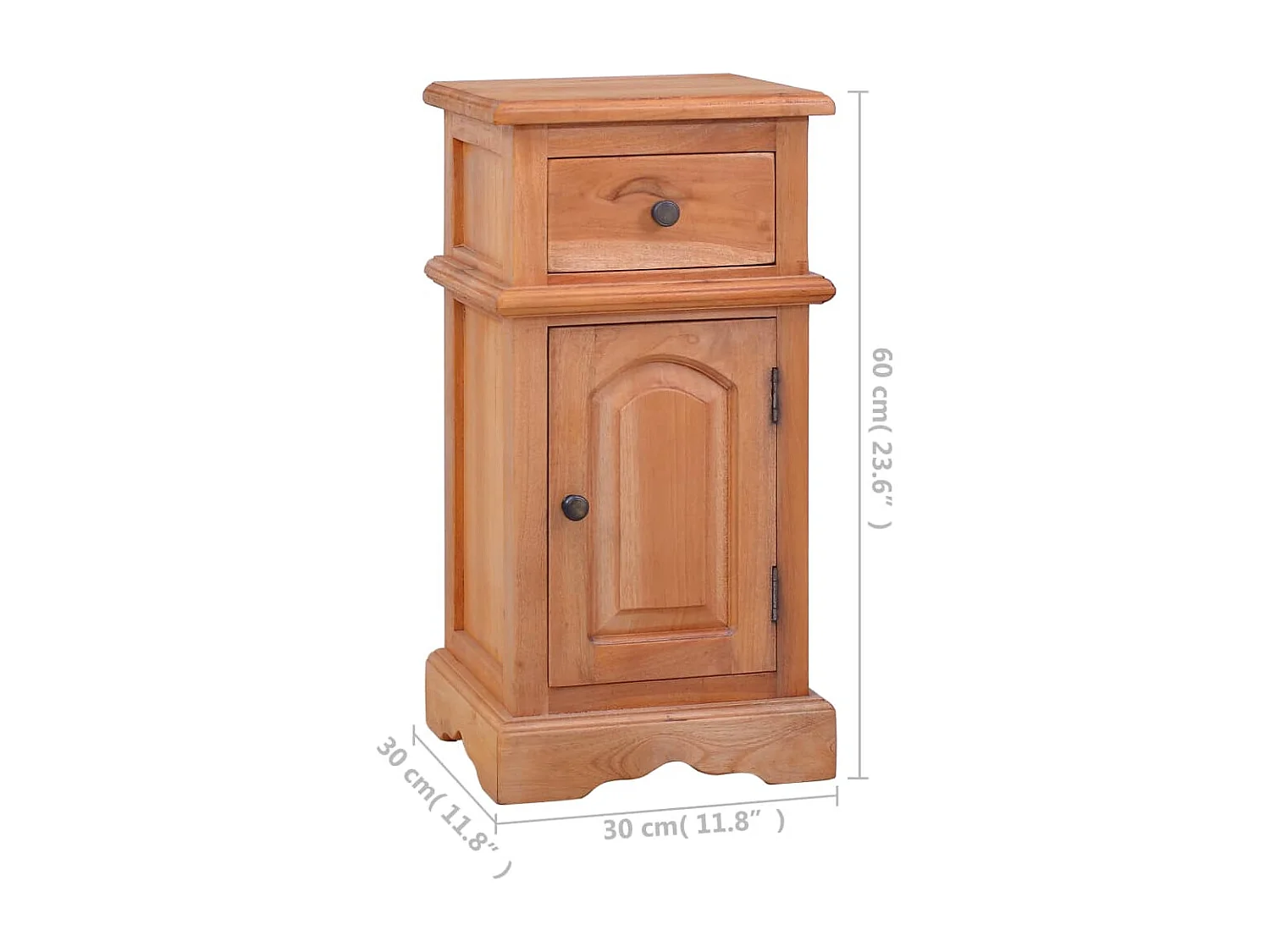 Table de chevet Bois d'acajou massif