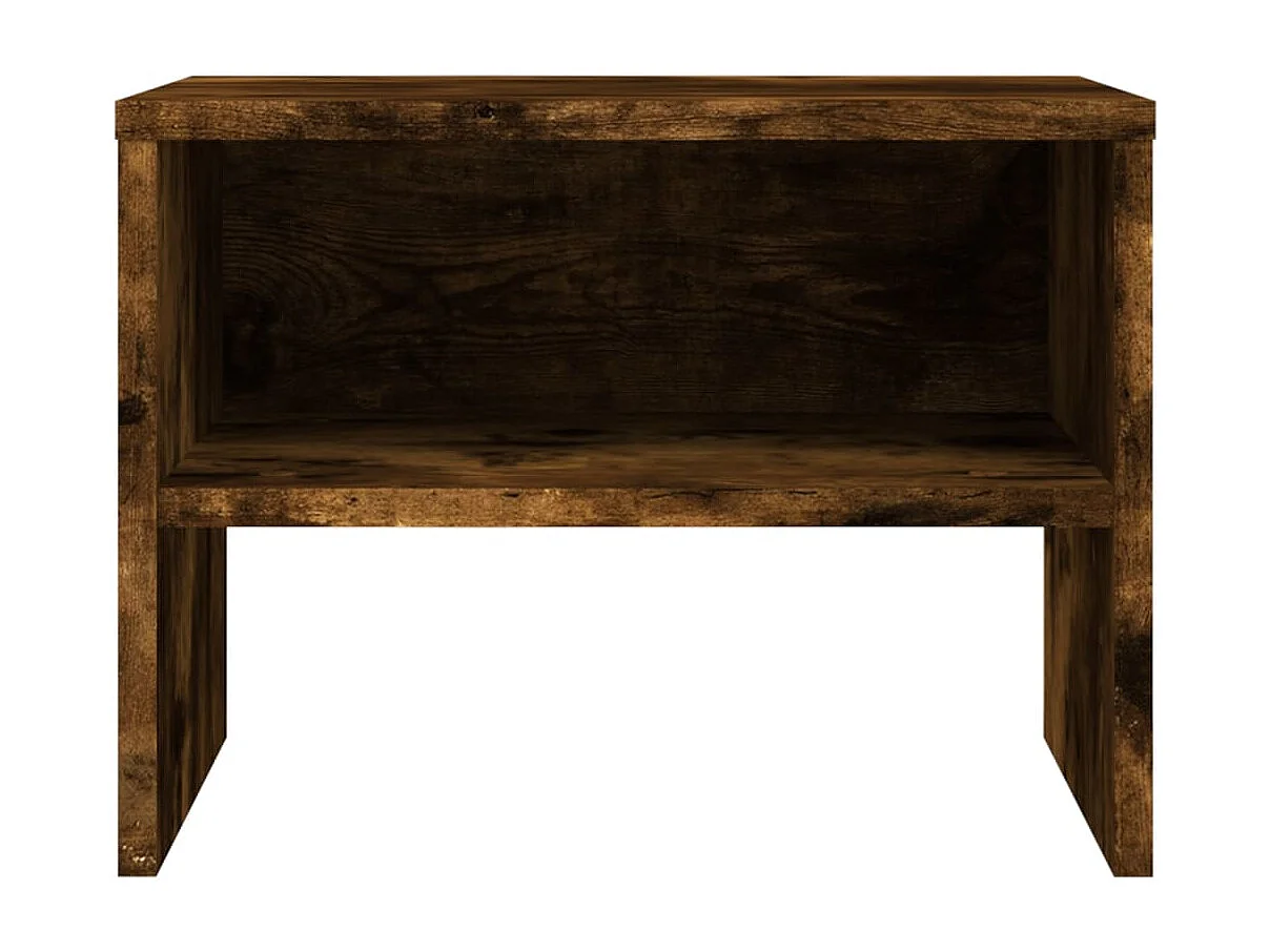 Table de chevet Chêne fumé 40x30x30 cm Bois d'ingénierie