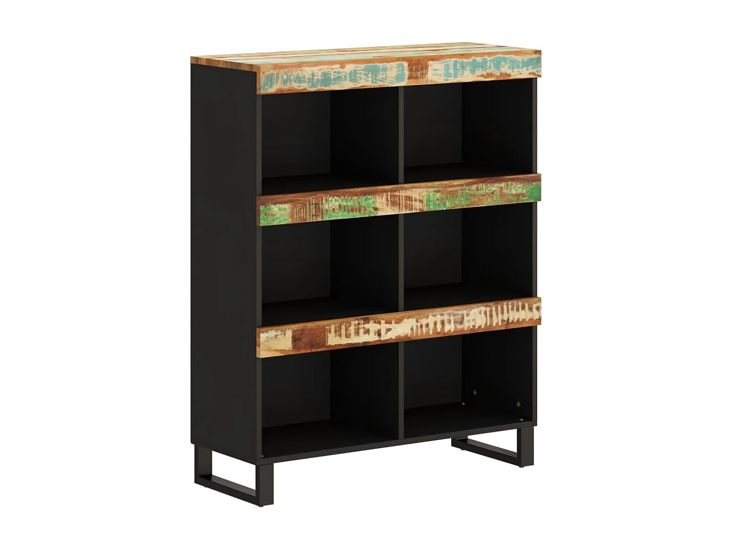 Armoire latérale 85x33x107 cm bois massif de récupération