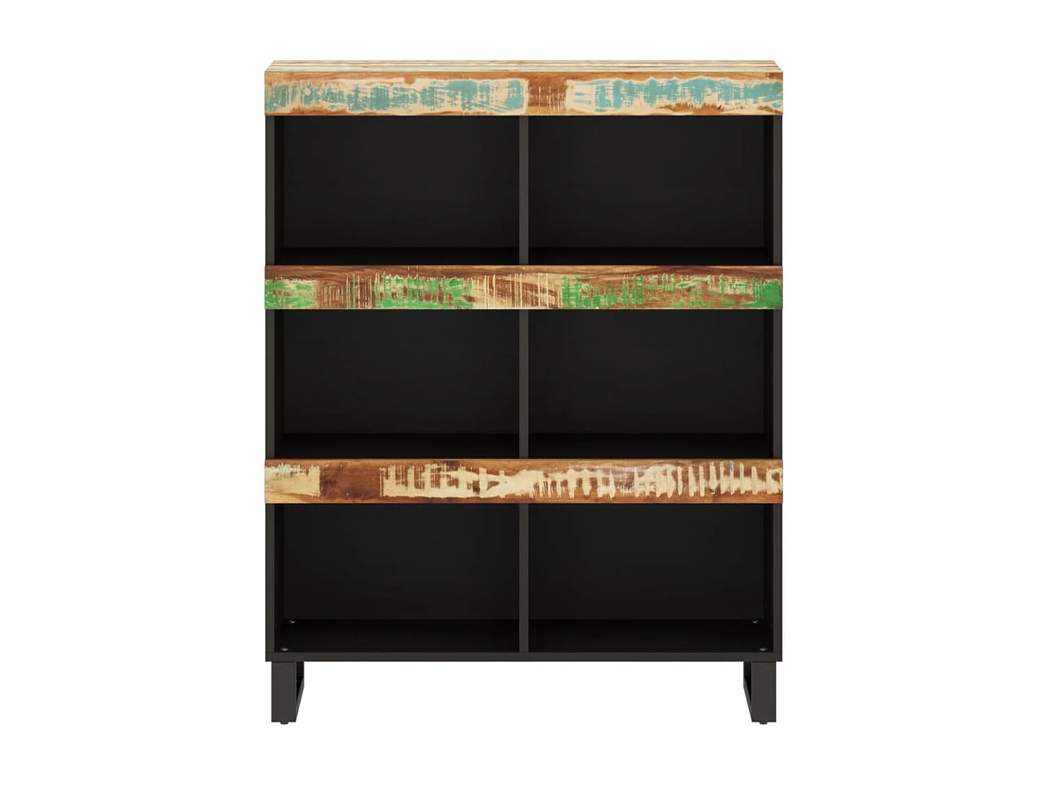 Armoire latérale 85x33x107 cm bois massif de récupération