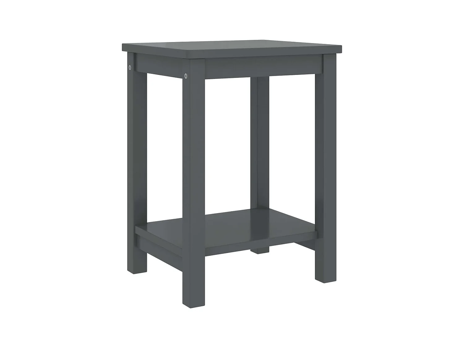 Table de chevet Gris foncé 35x30x47 cm Bois de pin massif