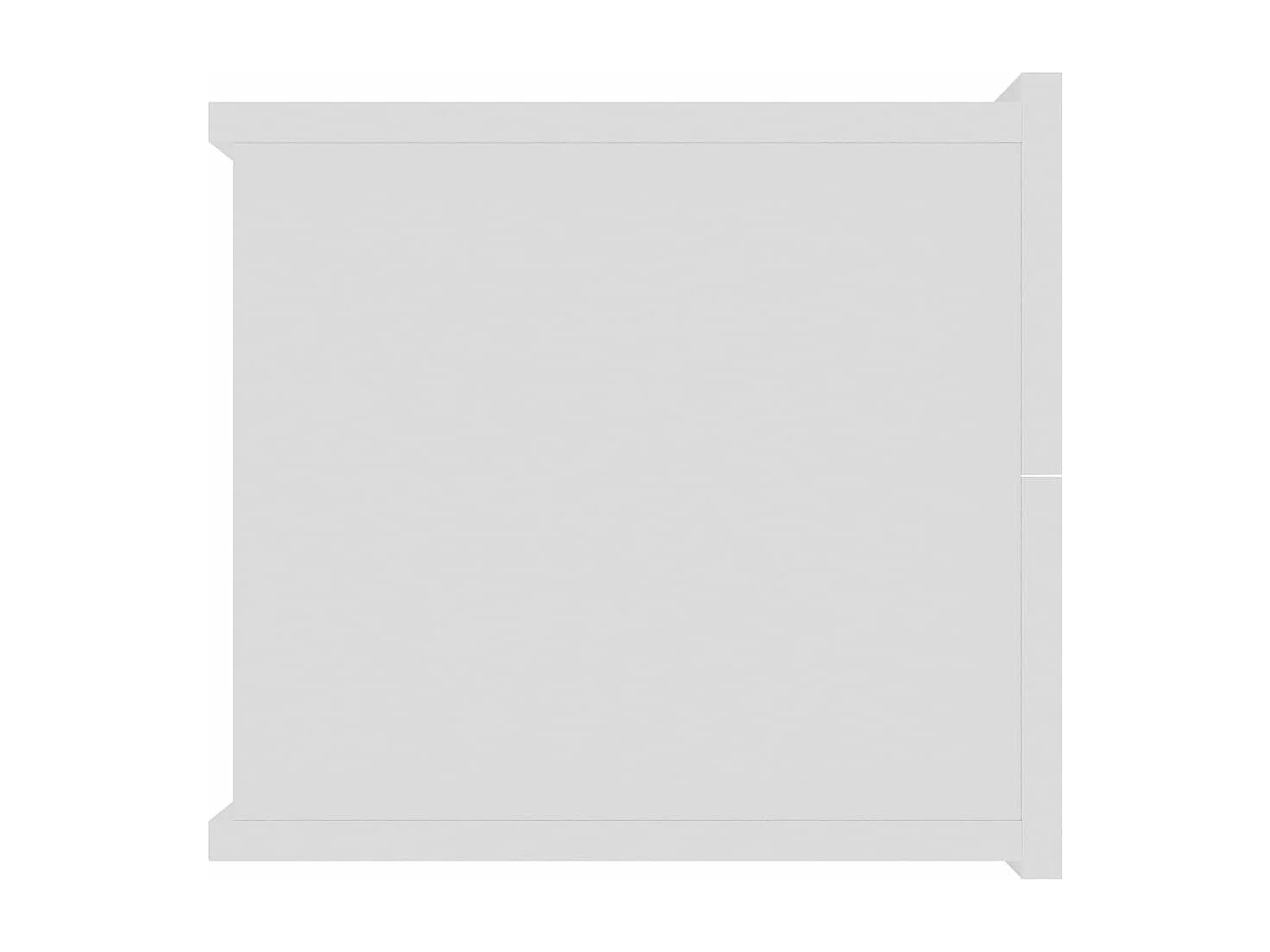 Nachtkastje 40x30x30 cm bewerkt hout wit