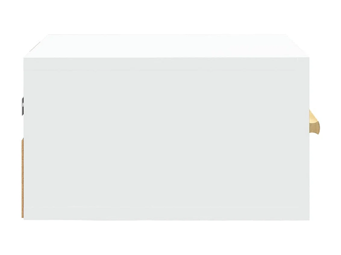 Mesitas de noche de pared 2 unidades blanco 35x35x20 cm