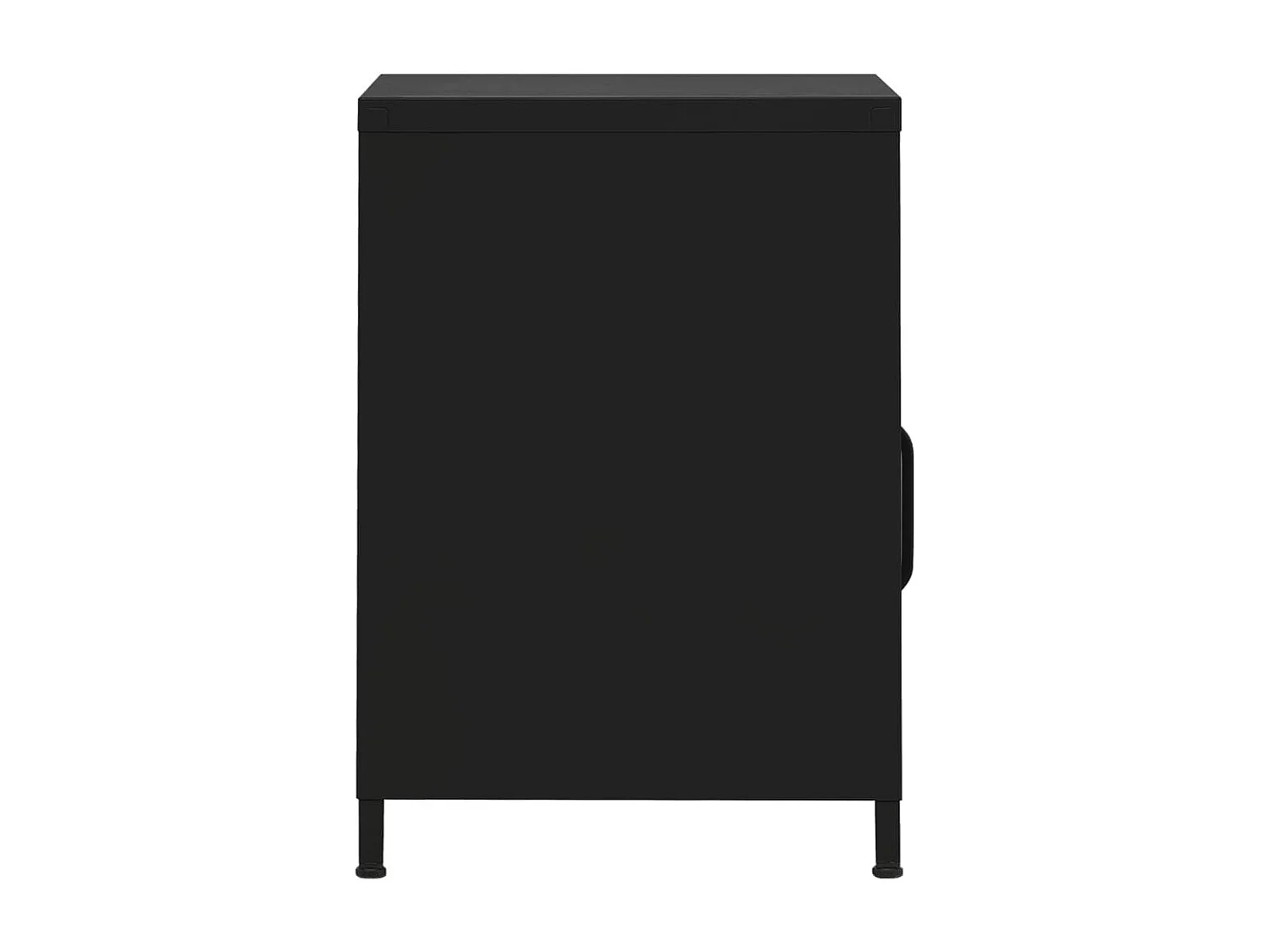 Tables de chevet 2 pièces Noir 35x35x51 cm Acier