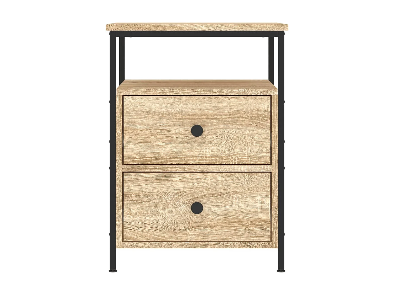 Mesita de noche madera de ingeniería roble Sonoma 44x45x60 cm