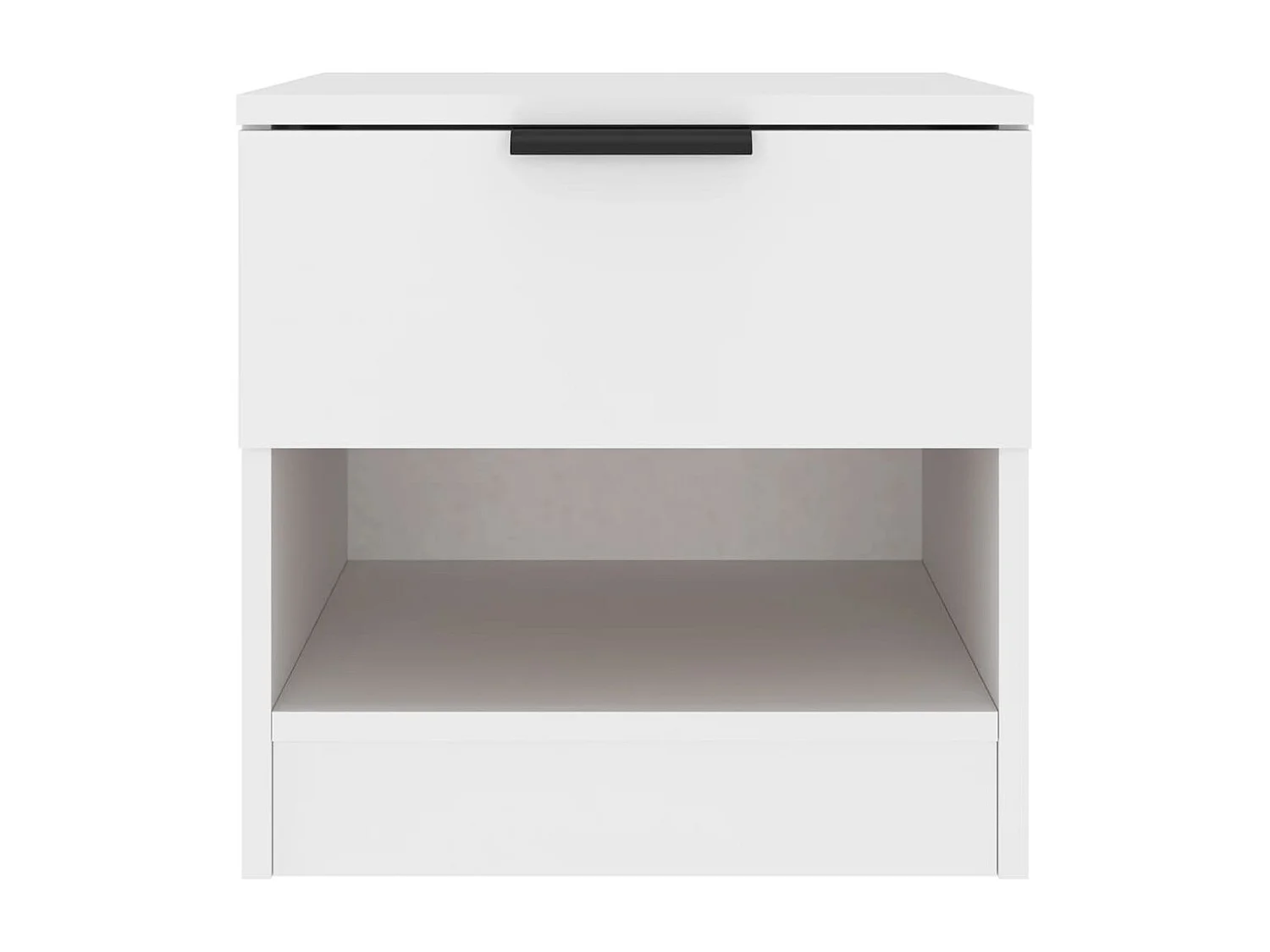 Tables de chevet 2 pièces Blanc Bois d'ingénierie