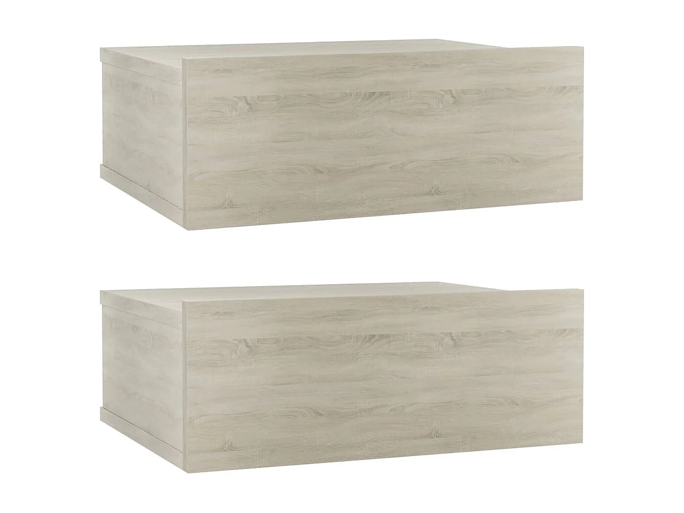 Nachtkastjes 2 st 40x30x15 cm bewerkt hout sonoma eikenkleurig